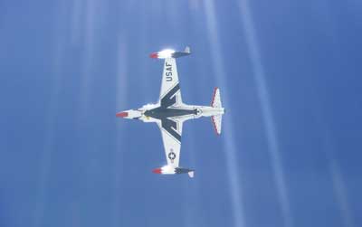 T-33 in Flight